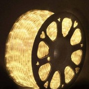 Гирлянда Бухта 3-х жильная круглая LED 80м белый теплый Gonchar
