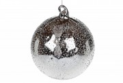 Елочный шар Bon полупрозрачный, 15см, цвет- зеркальный графит NY15-713