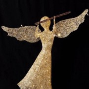 Фігура Ангел-2 срібно-золотий 100см Gonchar
