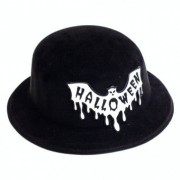 Шляпа Котелок Halloween 15-622BLK-WT