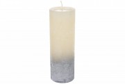 Свічка циліндрична, що розкривається Bon C07_20_1-1.9.9.1, 20см амбре, колір - шампань зі сріблом