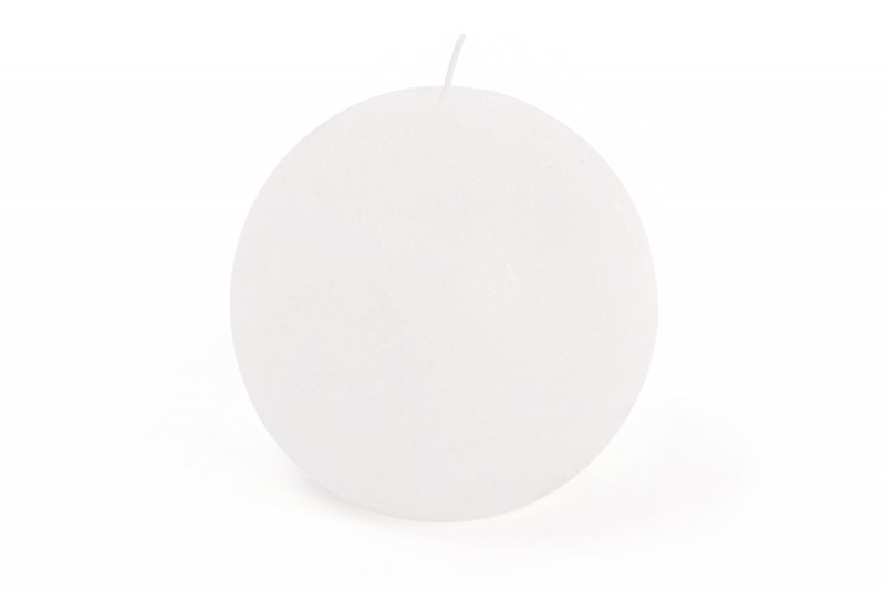 Свеча в форме шара Bon B008_1-1.1, 8см, цвет - белый