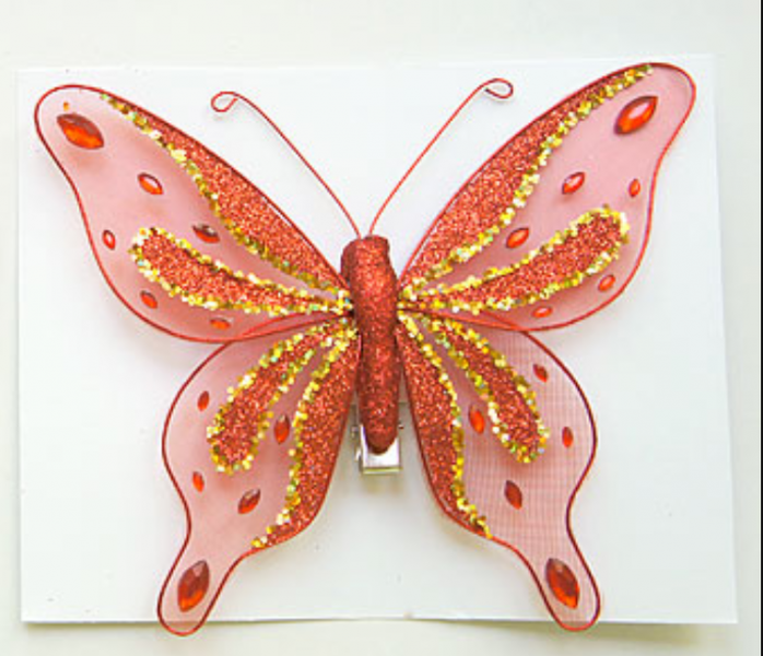 Декоративная бабочка Bon 12см, 2 вид 702-P15