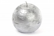 Свічка у формі кулі Bon B010_1-9.1, 10см, колір - срібло