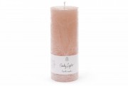 Свічка циліндрична Bon C06_15_1-7.1, 15см, колір - рожево-коричневий