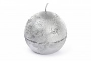 Свеча в форме шара Bon B008_1-9.1, 8см, цвет - серебро