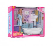 Кукла DEFA 8436 29см, ванная комната