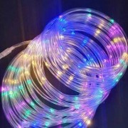 Гірлянда Роса в силіконовій трубці 100 LED 220В 10м мульти RGB Gonchar