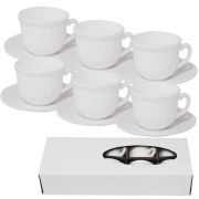 Набор чайный SNT Белый (чашка-200мл, блюдце-14см) D1 30084-00