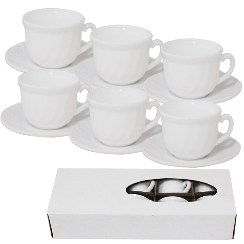 Набор кофейный SNT Белый (чашка-150мл, блюдце-12,5см) D1 30083-00