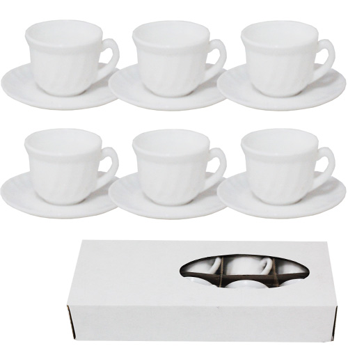 Набір кавовий SNT Білий (чашка-100мл, блюдце-11см) D1 30082-00