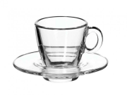 Сервиз кофейный Pasabahce Aqua чашка 72мл, блюдце 10,5см