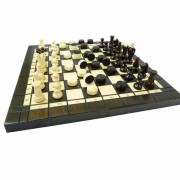Шахматы и шашки Present 2в1 малые резные 350*350 мм СН 165А