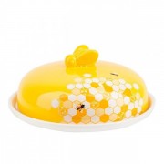 Блюдо керамическое для блинов с крышкой Honey 23.5 см. Flora 32477