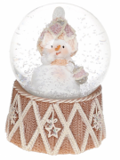 Декоративна водяна куля Bon Сніговічок з сумочкою, 6,5см 559-422