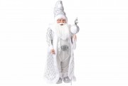 Новогодняя декоративная игрушка Bon Санта 71см, цвет - серебро NY14-487