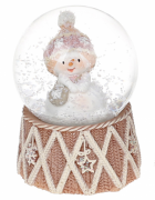 Декоративный водяной шар Bon Снеговички с варежкой, 6,5см 559-422
