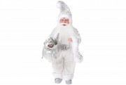 Новорічна декоративна іграшка Bon Санта 46см, колір - срібло NY14-479