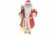 Новорічна декоративна іграшка Bon Санта 44см, колір - червоний із золотом NY14-707