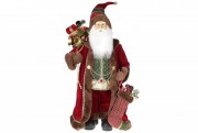 М'яка іграшка Bon Санта 60см, колір - бордо з коричневим хутром 845-222