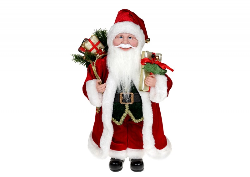 Новорічна декоративна іграшка Bon Санта, 45см, колір - червоний NY14-523
