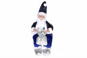 Новогодняя декоративная игрушка Bon Санта 40см, цвет - синий NY14-550