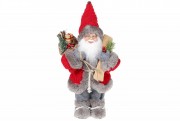 Мягкая игрушка Bon Санта 30см, цвет - красный с серым 845-204
