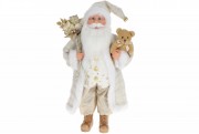 Мягкая игрушка Bon Санта с мишками 40см, цвет - шампань 845-258