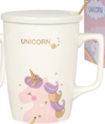 Чашка SNT с крышкой и ложкой Unicorn 400мл 20627-2