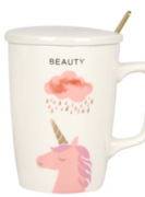 Чашка SNT с крышкой и ложкой Unicorn 400мл 20627-1