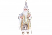 Новогодняя декоративная игрушка Bon Санта 60см, цвет - золото с серебром NY14-593