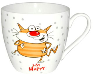 Чашка SNT Happy Cat в подарунковій упаковці 450мл 4160-27-1