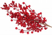 Декоративна гілка з червоними ягодами 70см Bon 901-023