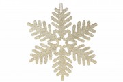 Новорічний декор Bon Сніжинка, 25см, колір - золото 788-704
