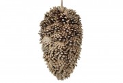 Новогодний подвесной декор Bon из шишек, 26см, цвет - коричневый 814-380