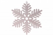 Новогодний декор Bon Снежинка, 25см, цвет - светло-розовый 788-707