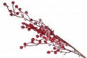 Декоративна гілка з ягодами засніжена 79см Bon 901-055