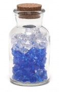 Декоративная бутылочка Bon 10.2см с пробкой, прозрачное стекло (без декора внутри) 773-318