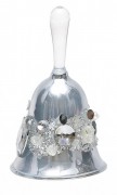 Новорічна прикраса Bon Дзвіночок з кристалами 10см 172-921