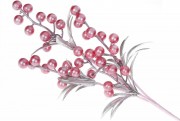 Декоративная ветка с ягодами 40см цвет - пурпурный 3шт/уп Bon 901-130