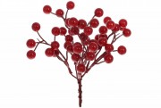 Декоративный букетик красных ягод 20см 3шт/уп Bon 901-150