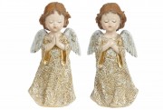 Набір декоративна статуетка Bon Ангел, 16.5см, 2 шт, колір - золото 218-834