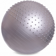 Мяч для фитнеса фитбол полумассажный Zelart FI-4437-85 85см Серый