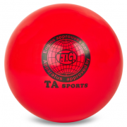 Мяч для художественной гимнастики TA SPORT SP-Sport BA-GB75 20см Красный