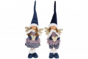 Мягкая игрушка Ангел, 56см, 2 дизайна: Девочка и Мальчик, цвет - синий 2шт/уп Bon 877-150
