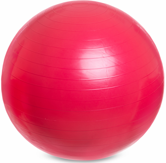 М'яч для фітнесу фітбол глянсовий Zelart FI-1980-65 65см Рожевий