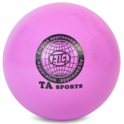 Мяч для художественной гимнастики TA SPORT SP-Sport BA-GB75 20см Фиолетовый