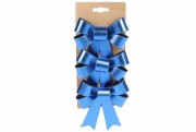 Набір Bon (3 шт) декоративних бантів 10*12см, колір - синій атласний 821-125