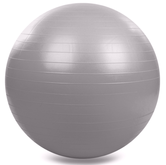 М'яч для фітнесу фітбол сатин Zelart FI-1984-75 75см Сірий