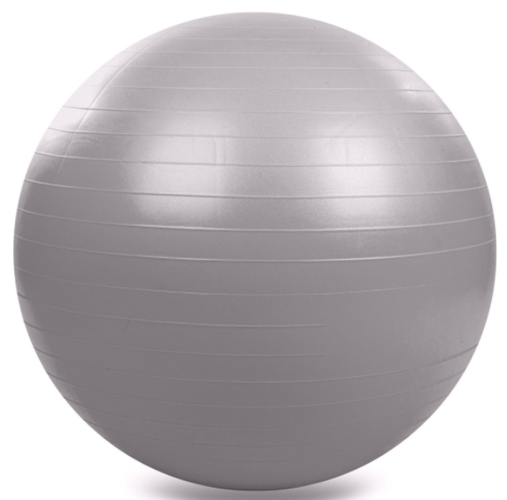 М'яч для фітнесу фітбол глянсовий Zelart FI-1980-65 65см Сірий